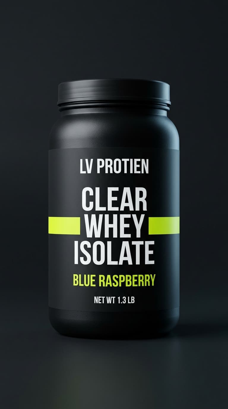 Clear Whey Isolate, Blue Raspberry, 1.3 lb